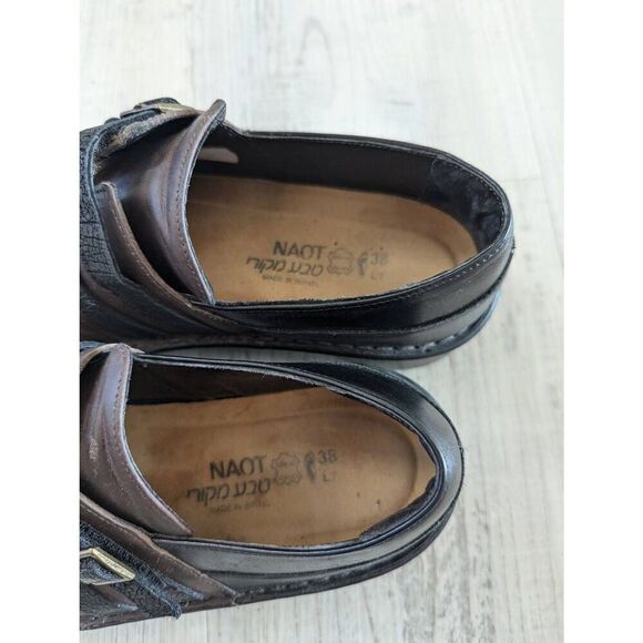 Naot Celeste Loafer women's size 38 (L7) brown double buckle slip on comfort - Picture 5 of 7